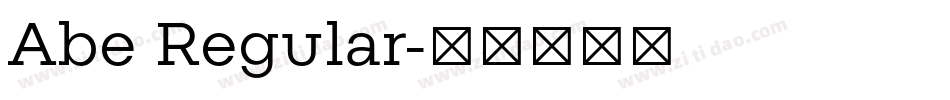 Abe Regular字体转换
